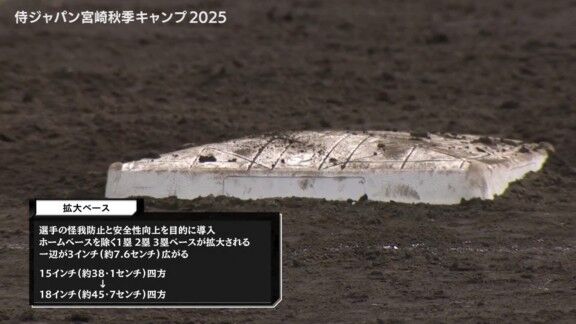 侍ジャパン、国際大会で新たに使用される『拡大ベース』　これまでのベースとの比較