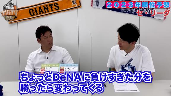 井端弘和さん、2023年シーズンの順位予想をする