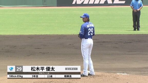中日・松木平優太、エゲツない快投を披露する!!!
