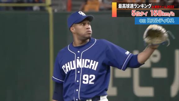 日テレ系プロ野球中継公式YouTubeチャンネルが『【まばたき厳禁】最高球速ランキング in東京ドーム2022』を公開！！！