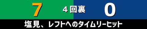 9月26日(日)　セ・リーグ公式戦「ヤクルトvs.中日」【試合結果、打席結果】　中日、0-16で敗戦…　投手陣は16失点、打線は神宮ヤクルト3連戦で3試合連続完封される…