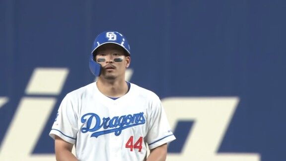 中日・川越誠司、代打でツーベースヒットを放つ!!!