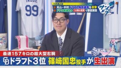 今日のサンデードラゴンズ、中日ドラフト3位・篠﨑国忠がスタジオ生出演!!!