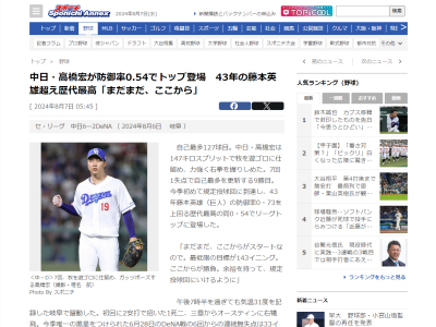 中日・高橋宏斗「まだまだ、ここからがスタートなので」