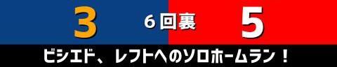 10月6日(水)　セ・リーグ公式戦「中日vs.広島」【試合結果、打席結果】　中日、3-7で敗戦…　一時は1点差まで追い上げるも再び突き放される…