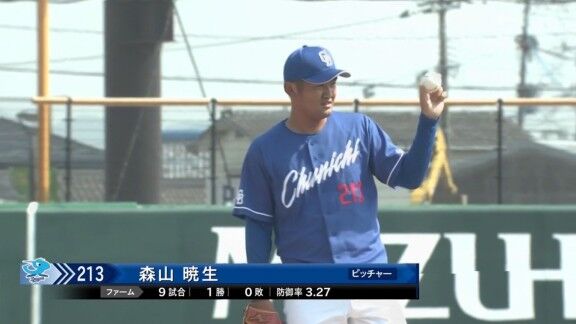 中日・森山暁生、今日も無失点!!!