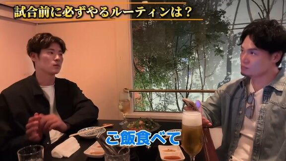 Q.試合前に必ずやるルーティンは？ → 中日・上林誠知が明かす