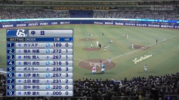 中日ドラゴンズ、1点先制！！！