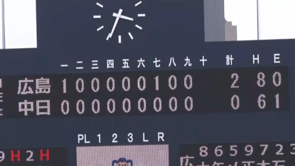 4月23日(金)　ファーム公式戦「中日vs.広島」【試合結果、打席結果】　中日2軍、0-2で敗戦…ガーバー、ワカマツ、石川昂弥が初スタメン出場