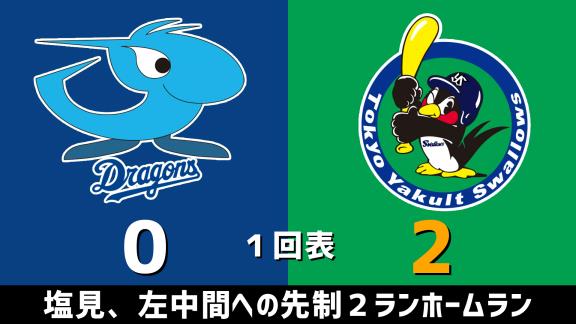 11月6日(金)　セ・リーグ公式戦「中日vs.ヤクルト」　スコア速報