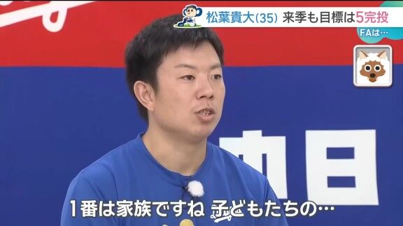 中日・松葉貴大、FA宣言した思いを語る【動画】