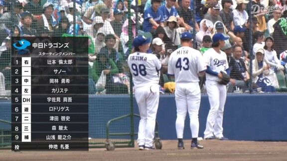 中日新助っ人・サノー、楽天・前田健太とあいさつを交わす