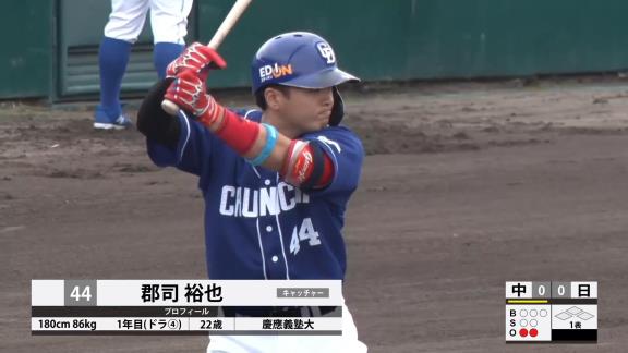 中日・仁村徹2軍監督「ここというときに頼りになる」　フェニックス・リーグで4番を担い続ける郡司裕也を信頼！【ここまでの全打席結果】