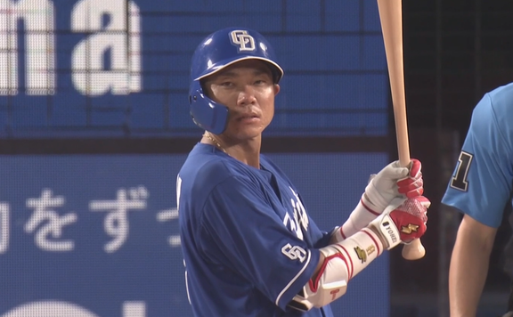 中日・大島洋平が1安打2出塁