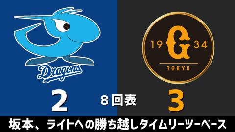 3月30日(火) セ・リーグ公式戦「中日vs.巨人」【試合結果、打席結果】 中日、バンテリンドーム開幕戦は3-3で引き分け