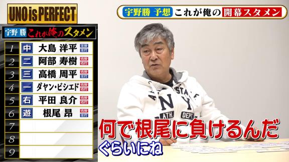 宇野勝さんが考える『俺の中日ドラゴンズ2021開幕スタメン』　ショートの選手は京田陽太選手ではなく…？【動画】