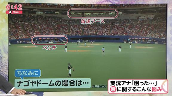 ナゴヤドームが実況筒抜け防止へ　東海テレビ放送ブースはアクリル板を設置して対策