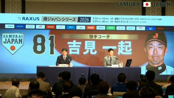 2026年WBC、侍ジャパン監督・コーチ一覧