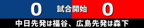 8月17日(火)　セ・リーグ公式戦「中日vs.広島」【試合結果、打席結果】　中日、3-0で勝利！　前半戦から続いていた連敗を6で止める！！！