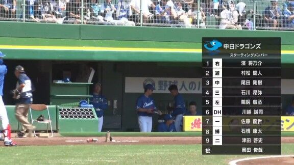 中日ドラフト3位・森駿太が放った代打タイムリーヒット!!!【動画】