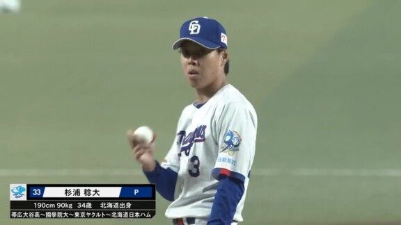 中日・杉浦稔大も無失点ピッチング！！！