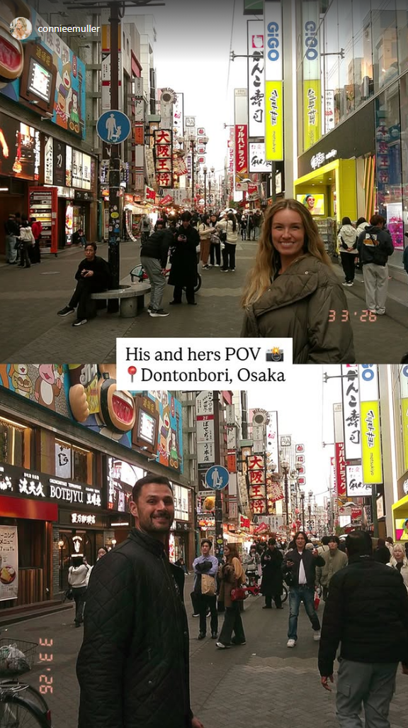 中日・マラー、道頓堀を訪れる