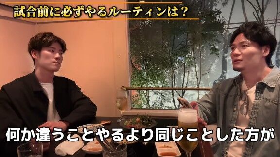 Q.試合前に必ずやるルーティンは？ → 中日・上林誠知が明かす