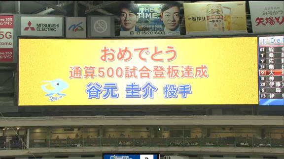 中日・谷元圭介投手、通算500試合登板達成！！！