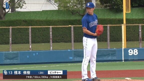 中日・橋本侑樹、好投を見せる!!!