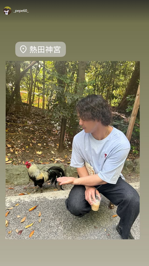 中日・知野直人、熱田神宮を訪れる