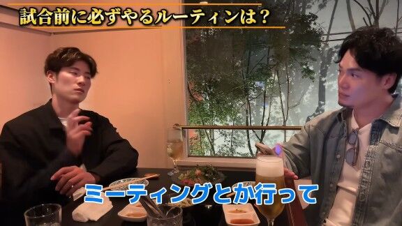 Q.試合前に必ずやるルーティンは？ → 中日・上林誠知が明かす