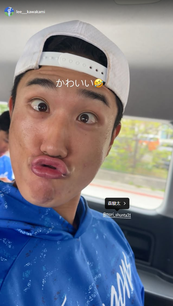 中日ドラフト3位・森駿太、おちゃめな表情を見せる