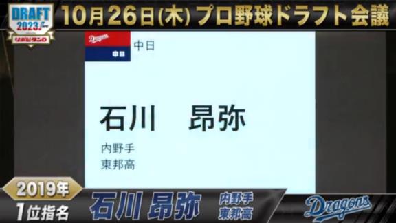 TBSプロ野球ドラフト公式「中日ドラゴンズの2016-2019年の1位指名をプレイバック！」