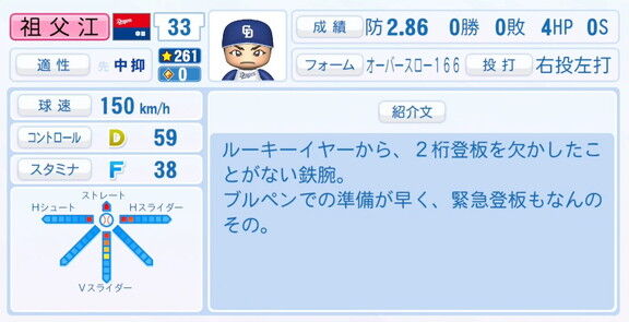 祖父江大輔さん、9月25日(木)『パワプロ2025』アップデートでの選手能力査定