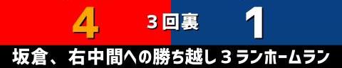 7月13日(火)　セ・リーグ公式戦「広島vs.中日」【試合結果、打席結果】　中日、3-8で敗戦…　投手陣が粘りきれず8失点…