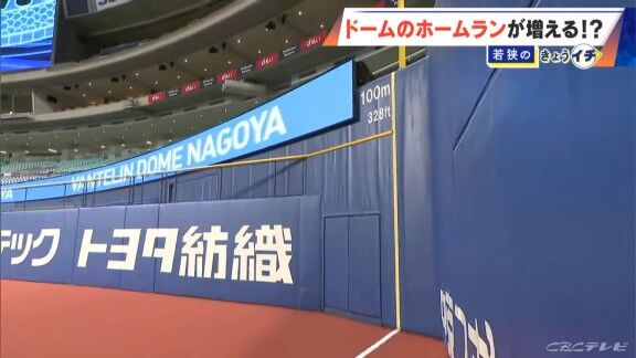 ホームランになったかどうかはここで判定 バンテリンドーム『ホームランウイング』のホームランライン