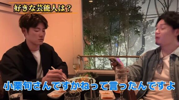 Q.好きな芸能人は？ → 中日・上林誠知が名前を挙げたのが…