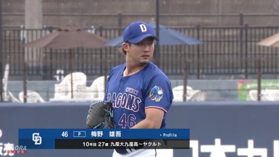 中日・梅野雄吾、試合を締める！！！