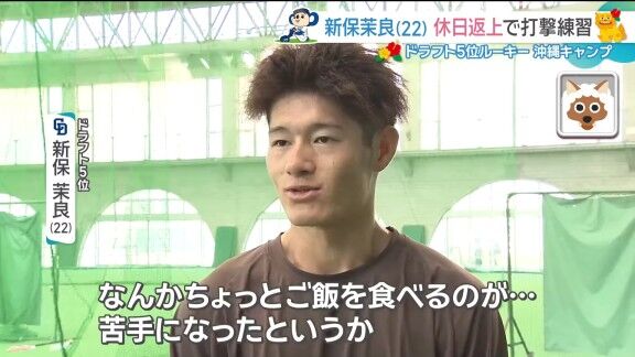 中日ドラフト5位・新保茉良、実はプロ入り後に体重が…