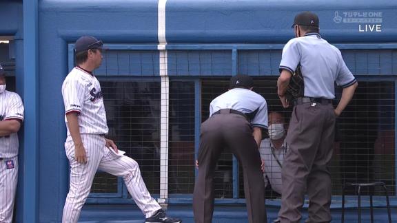 中日・与田監督が指摘、試合が一時中断「実況ブースから『捕手がインコースに構えた』などの声が聞こえる」