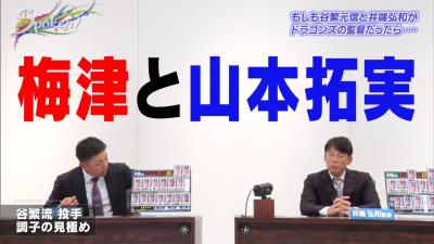 谷繁元信さん「大野雄大はキャッチボールが下手くそなんですよ、本当に」