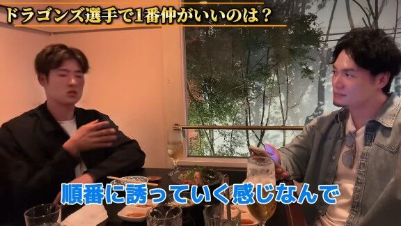 Q.ドラゴンズ選手で一番仲が良いのは? → 中日・上林誠知は…