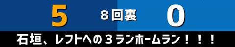 8月7日(日)　セ・リーグ公式戦「中日vs.DeNA」【全打席結果速報】　レビーラ、石垣雅海、土田龍空、高橋宏斗らが出場！！！