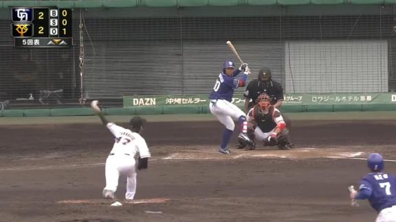 中日・岡林勇希選手の2安打1打点の活躍に与田監督「アウトになっても非常に惜しいアウトが多い。レベルアップはよりしたのかな」【打席結果】