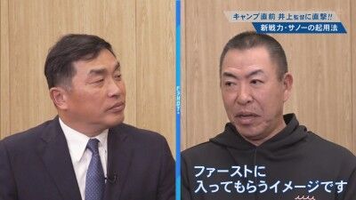 中日・井上一樹監督、新助っ人・サノーの守備ポジションの方針を明かす