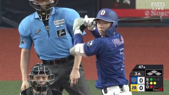 中日・福永裕基、今日は1安打2出塁