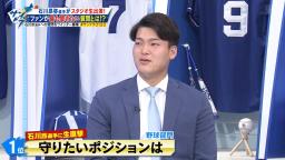 中日ファンの「Q.守りたいポジションは？」の質問に中日・石川昂弥選手の答えは…？