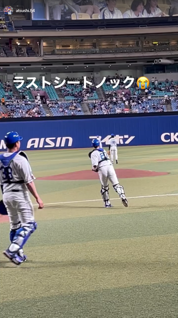 藤井淳志さん、バンテリンドームを訪れる