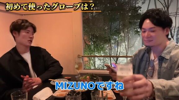 Q.初めて使ったグローブは？ → 中日・上林誠知が回答