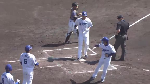 中日・阿部寿樹、今季チーム対外試合第1号となる同点3ランホームランを放つ！！！【打席結果】